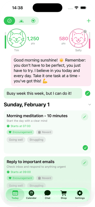 Little Cat Home Screen